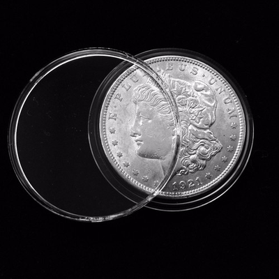 #ad 25 coin holders 38mm direct fit coin capsules for MORGANPEACEIKE SILVER DOLLAR $11.95