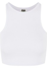 Urban Classics Damen Organic Cropped Rib Top Bauchfreies Bio-Baumwolle Top