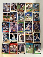 Lou Whitaker Mixed Brands 25 Card Lot - Detroit Tigers