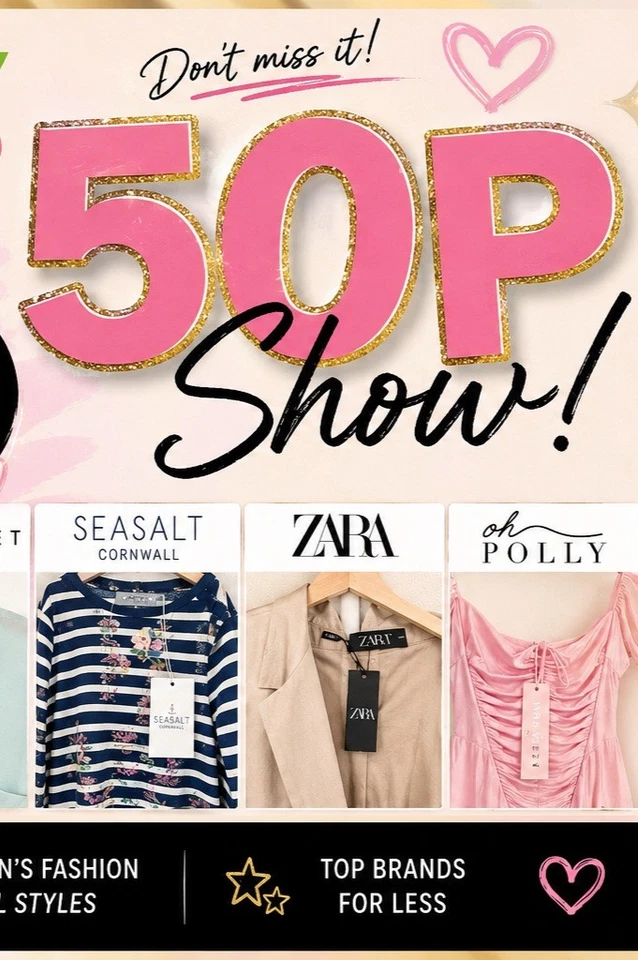 50p Fashion Frenzy 🔥 Sizes 6–32 | Zara, Mint Velvet, Seasalt & Oh Polly