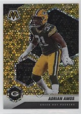 2021 Panini Mosaic No Huddle Gold Mosaic Prizm 10/10 Adrian Amos #84 3hd