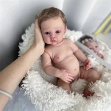 Reborn Baby Doll 18" Silicone Full Body Girl Lifelike Newborn Toy Realistic Doll