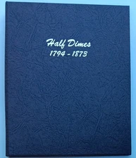 Dansco 1794-1873 Half Dimes Five Cent 5c 6120 Coin Album Cover Pins ONLY No Page