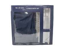 Nueva Spa 5 Piece Bath Set Meriden Navy