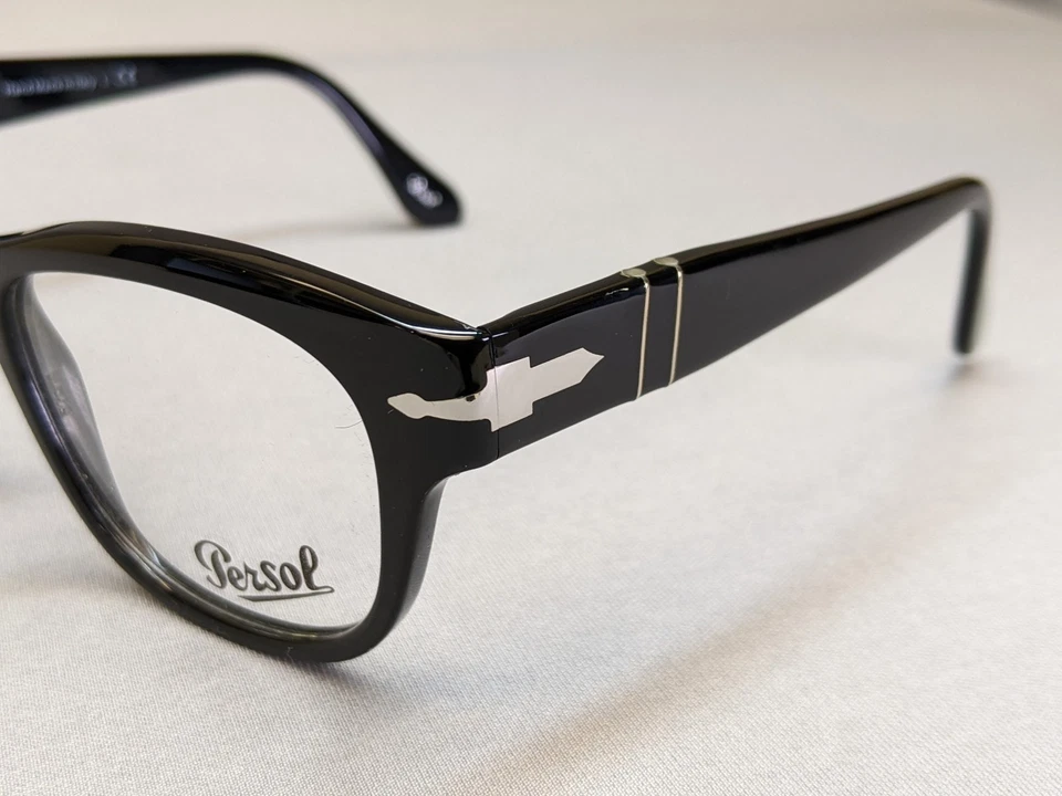 Persol PO3270V 95 квадратные оправы для очков, черный/демонстрационный объектив, 52 мм, сделано в Италии - Изображение 4 из 4