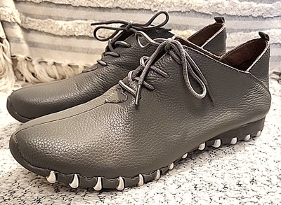 Lit Foot Women's LF9010 Gray Leather Shoe size 39 orig.$149