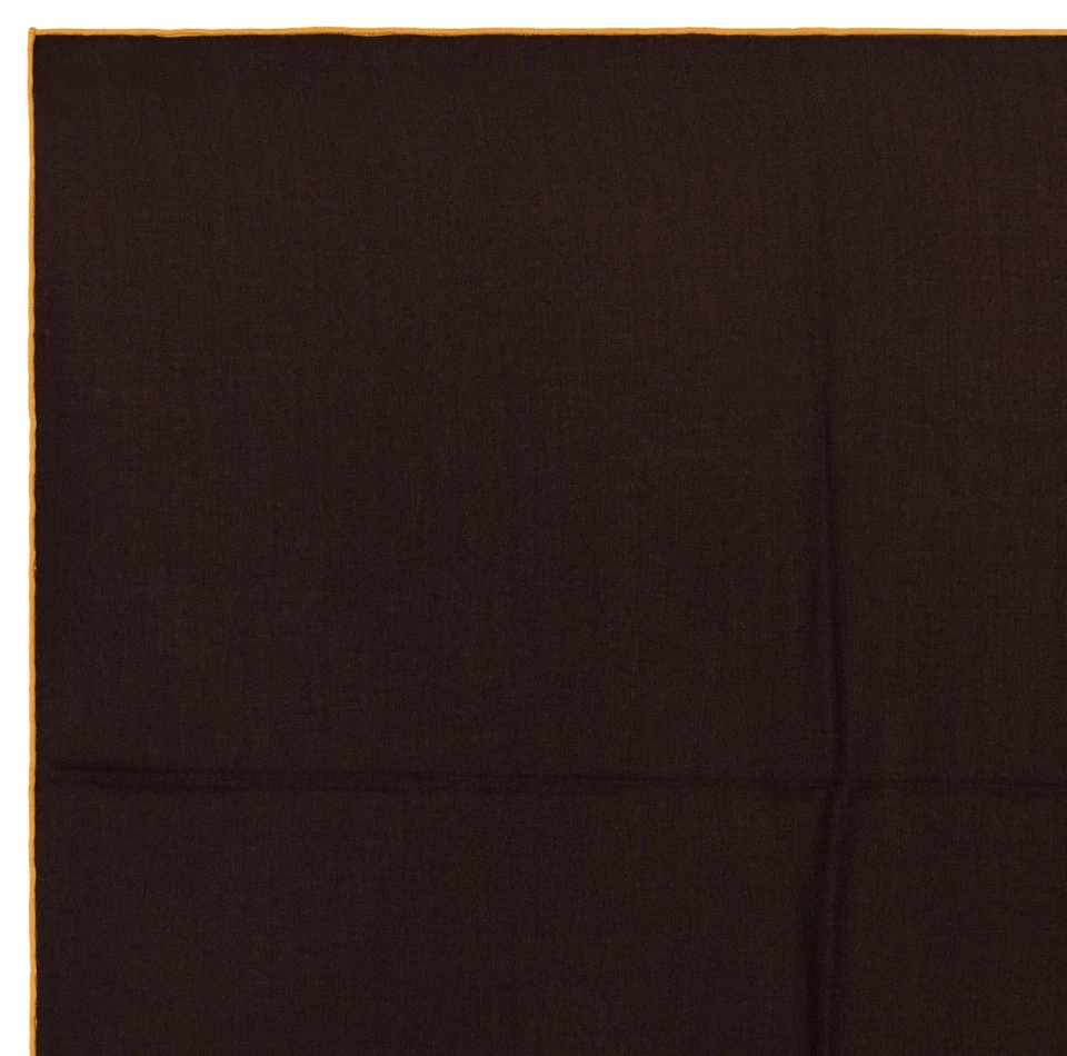 Auténtico. Mantón Hermes Carre H Uni - CS140 - Ecorce Jaune d'or NUEVO con etiqueta de cuidado Foto 3 de 4