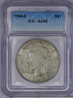 1924-S Peace Dollar $1 ICG AU58
