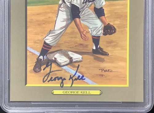 George Kell Signed Perez Steele Great Moments Postcard Tigers Auto HOF PSA/DNA - Picture 2 of 3