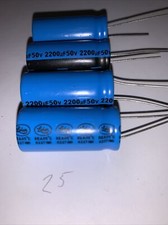 Lelon 2200uf 50V Radial Lead Electrolytic Capacitors 85 C New     Qty Of 4 