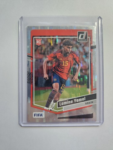 2023-24 Panini Donruss FIFA LAMINE YAMAL Rookie RC #54 Silver Foil Spain Euro - Imagen 6 de 6