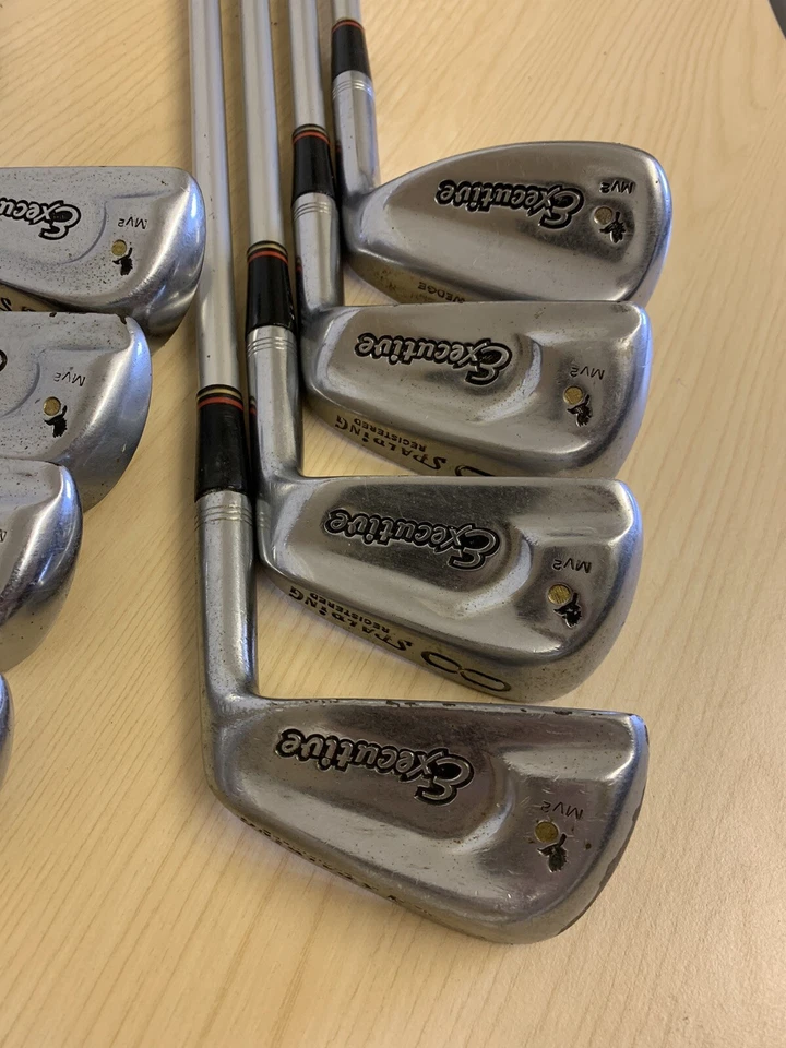 Vintage Spalding Executive Iron Set 3-9 + SW / Alluminium Shafts / Right Handed - Image 2 of 4