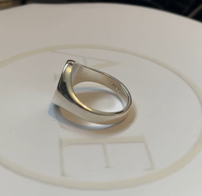 Siegelring In Gold Mit Stein 14x12 Mm Antik