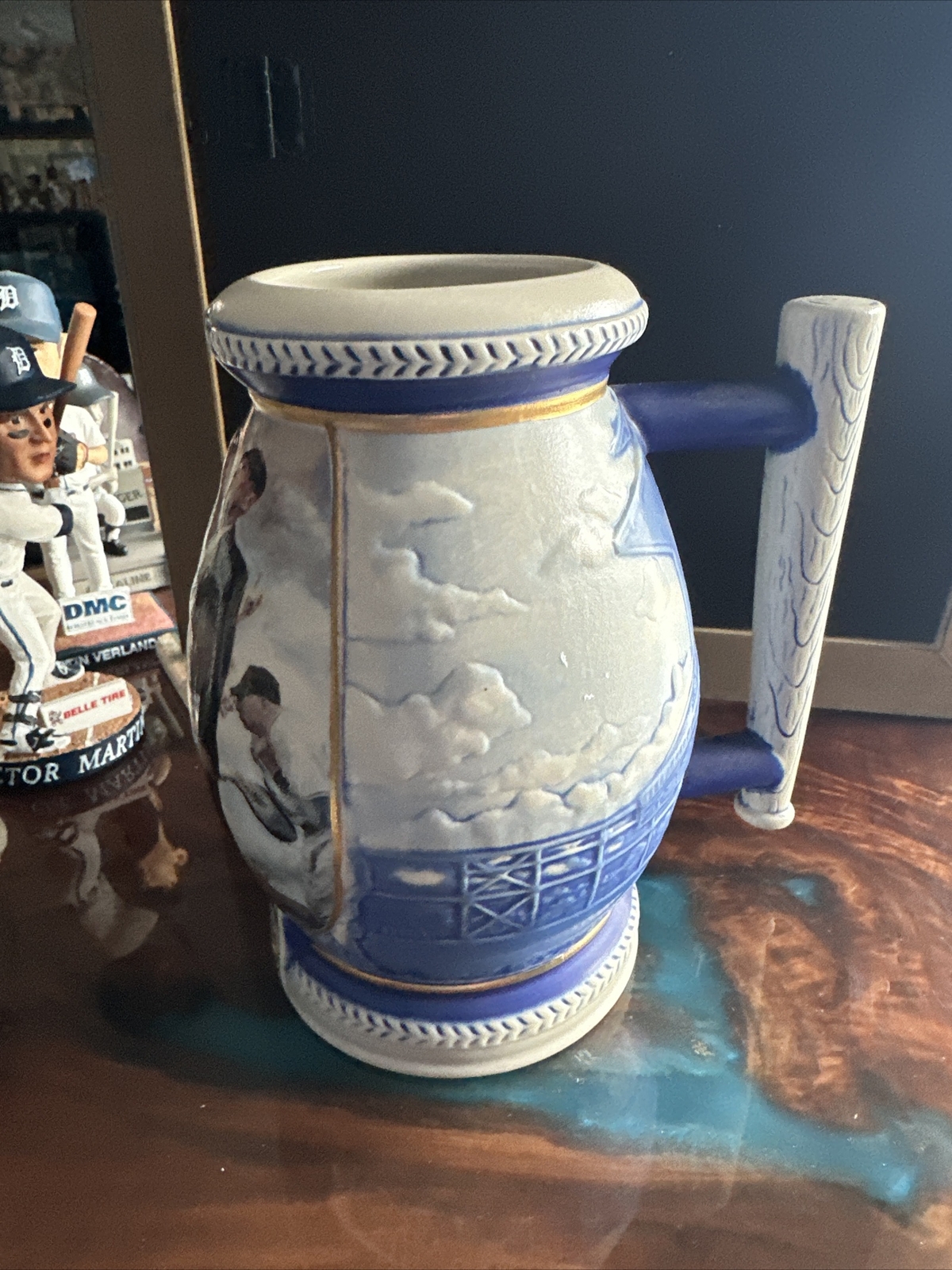 Miller Beer 2001 Norman Rockwell Baseball Bottom Of The Sixth Stein Mug. No Box