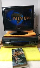 Panasonic PV-8200 VHS VCR Blue Line Omnivision 4 Heads Tested No Remote