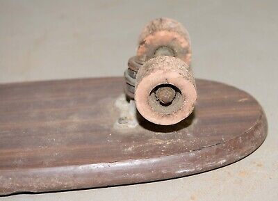 Early skateboard Super Surfer formica & wood vintage wheels