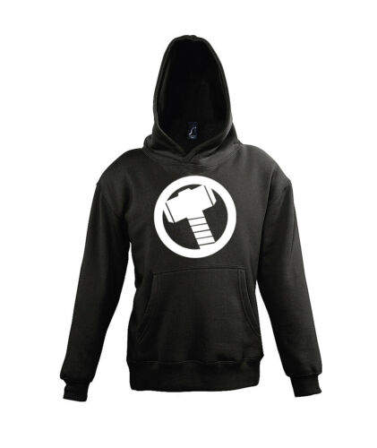 Youth Designz Kinder Hoodie Thor Pullover Logo Print Lustig Iron Man Avenger Fun - Picture 1 of 6