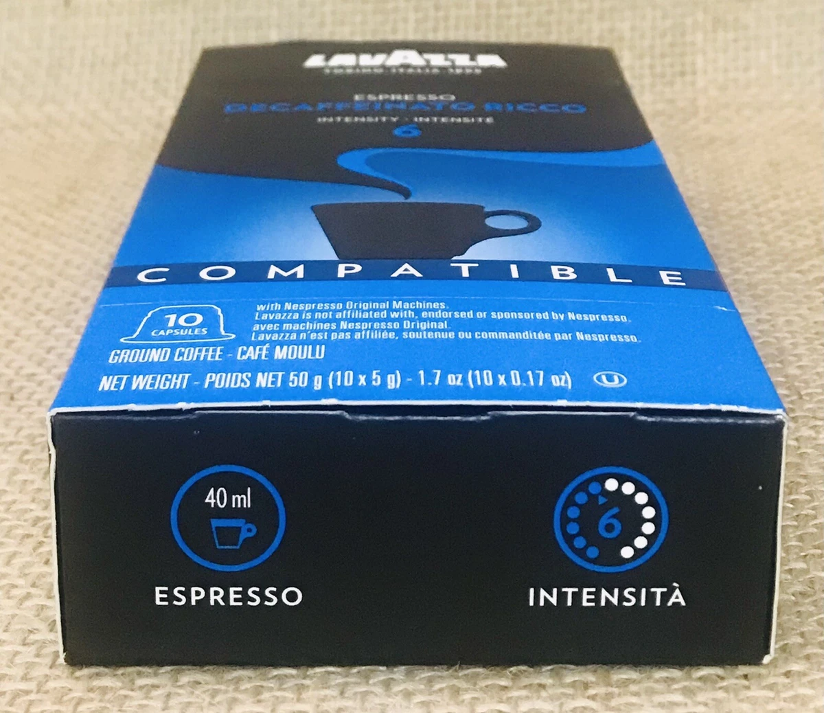 Lavazza Decaffeinato Ricco cápsulas Nespresso