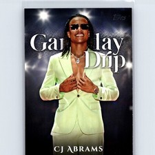 2025 Topps Series 1 Baseball CJ Abrams Gameday Drip GD-17 Nationals