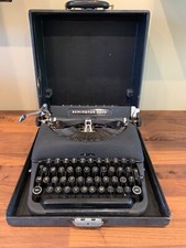 REMINGTON RAND Deluxe Model 5 Portable 1940s Vintage Typewriter thumbnail