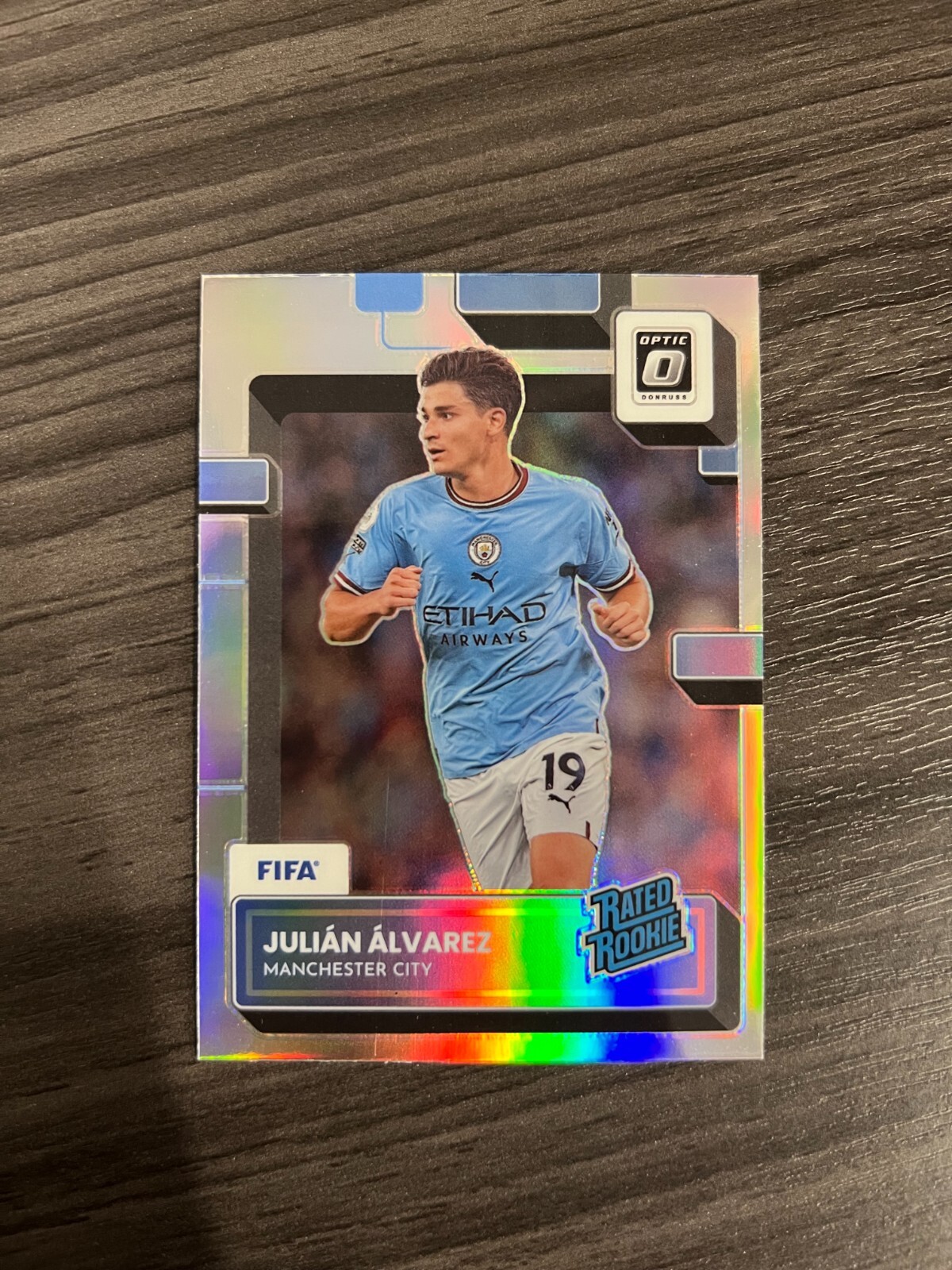 2022-23 Donruss Optic 8 Julian Alvarez Rated Rookie Silver Prizm Manchester City