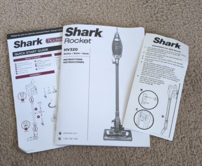 Shark Rocket HV320 Series Vacuum Instruction Manual & Quick Start Guide ...