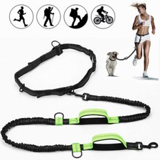 Shock Absorbing Dog Leash w/Dual-Handle Reflective Bungee for Medium Large Dogs