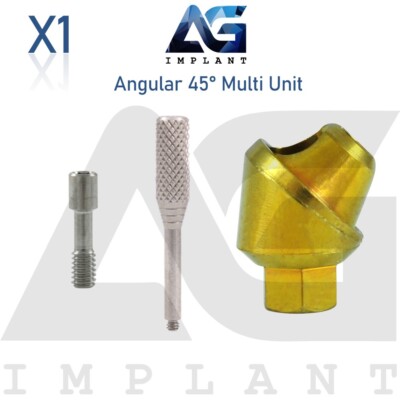 Angular Multi Unit 1.6 Prosthetic System New 45°  With Screw 