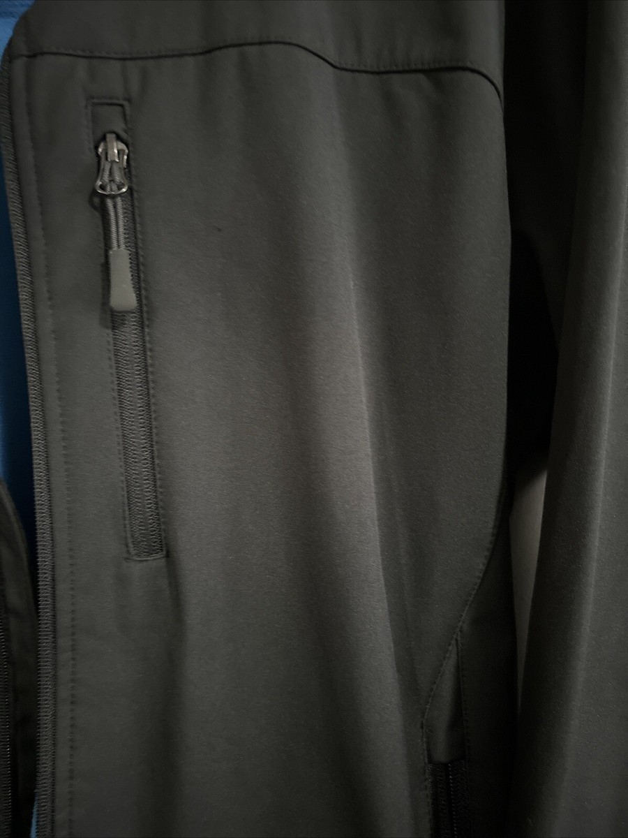 FreeTech Zip Outdoor Performance Jacket Soft Shell Lined Dark Gray