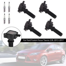 4x Zündspule Ignition Coils+Spark Plugs UF670 für Ford Fusion Focus Taurus 2.0L