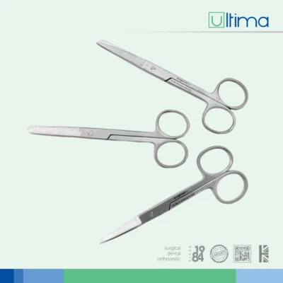 ULTIMA DRESSING SCISSORS NURSE SCISSOR BANDAGE SHARP/BLUNT, BLUNT/BLUNT, SHARP/SHARP CE
