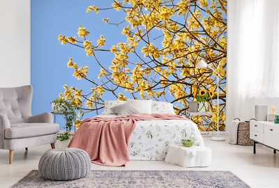 3D Flower Branches ZHUA5850 Wallpaper Wall Murals Removable Self-adhesive Ann