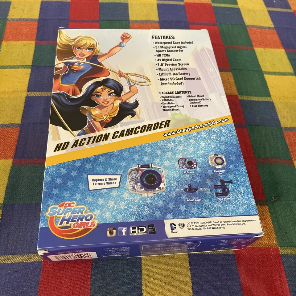 NEW SEALED Super Hero Girls HD Action Camcorder Adventure Camera Video Outdoor - Image 2 of 4