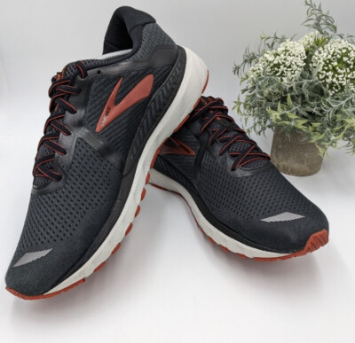 Brooks Adrenaline GTS 20 Black Ebony Ketchup Road Running