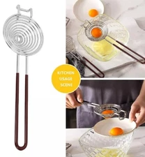 Stainless Steel Egg Separator – Yolk & White Sifter Filter Kitchen Tool