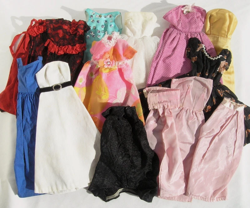  vintage barbie clone longer full length dress gown lot 