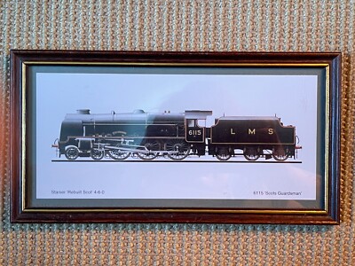 Lokomotive Zug Artwork Stanier 'Rebuilt Scot' 4-6-0 6115 'Scots Guardsman'