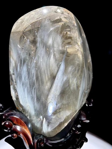 3.98LB Top Natural Blue Fire Quartz Crystal Mineral Specimen Reiki healing - Picture 6 of 9