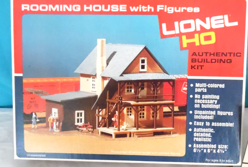 Lionel 5-4557 Rooming House w/Figures Building Kit, Ho Scale Vintage