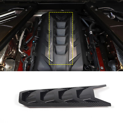 Carbon fiber ABS Engine Shroud Cover Panel Cover Trim Für Corvette C8 2020-2024