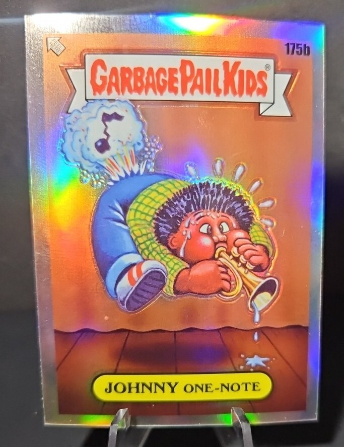 Johnny&#39;s - note JOHNNY ONE-NOTE, RARE ! 1986 TOPPS GARBAGE PAIL KIDS CARD