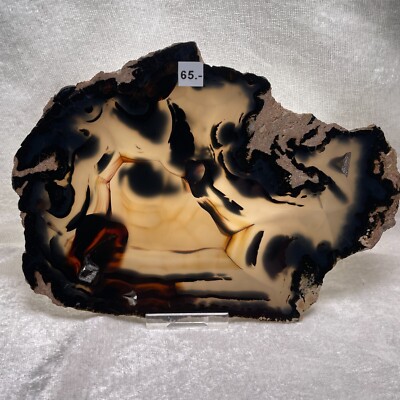 Achat Scheibe 13,7 cm x 19,3 cm Agate Slice Achatscheibe Agate