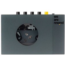 We Are Rewind Portable Cassette Player Bluetooth Gray WE 001 GREY