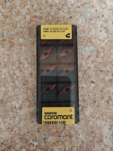 SANDVIK COROMANT Carbide Inserts VBMT 2(1.5)0-UF 1125 (QTY-10)