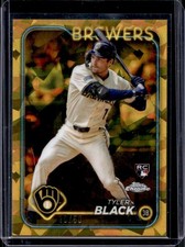 2024 Topps Chrome Update Sapphire Tyler Black RC Gold Refractor #/50 Brewers