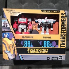 Transformers Buzzworthy Bumblebee Studio Series 86 Ironhide and Prowl Brand New