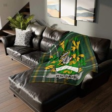 Kildahl Coat Of Arms Irish Tartan Heritage Blanket