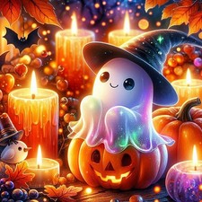 Halloween Ghost Diamond Art Kits for Adults, Diamond Painting Kits