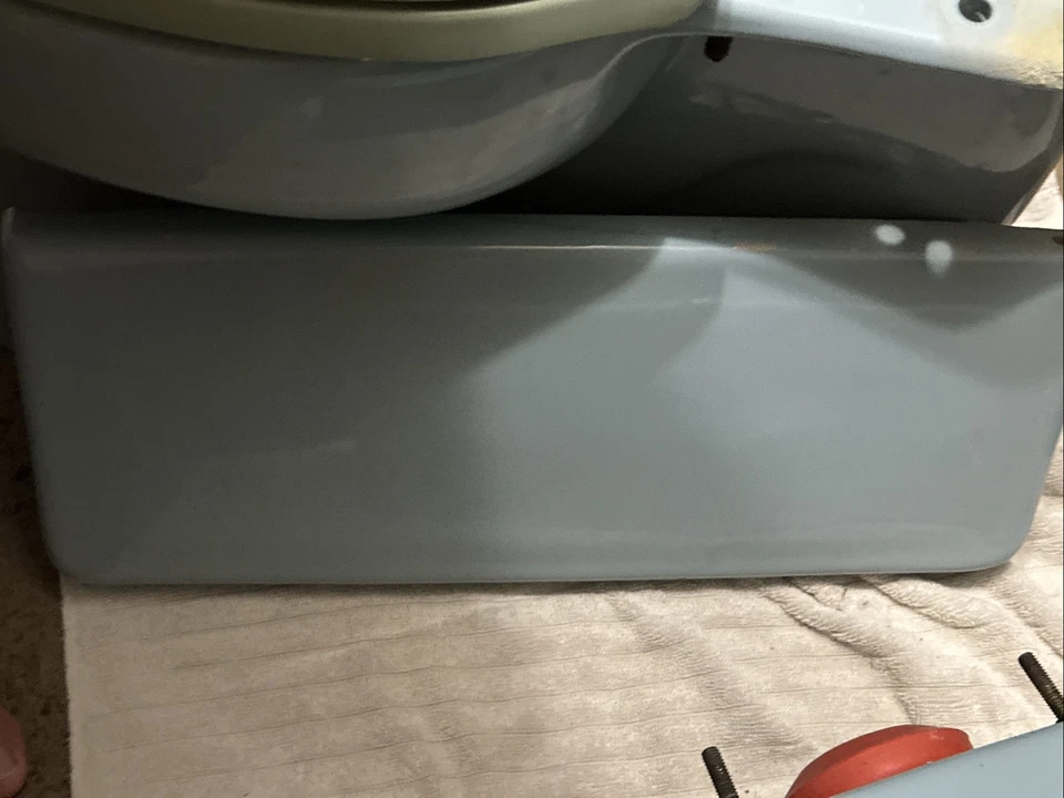 Vintage Blue Kohler Toilet w/ Elongated Bowl - Image 4 of 4