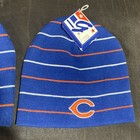 Youth Chicago Bears Blue Beanie striped The Game Collegiate Licensed Product Lot — photo 3